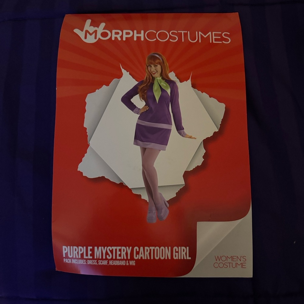 Purple Mystery Cartoon Girl Costume